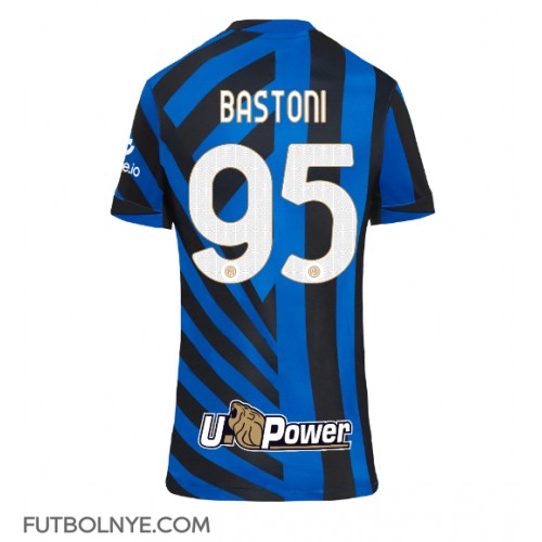 Camiseta Inter Milan Alessandro Bastoni #95 Primera Equipación para mujer 2024-25 manga corta